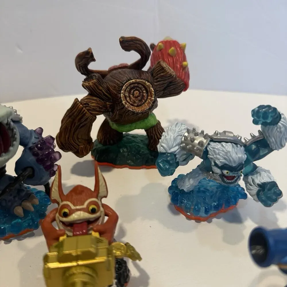 Skylanders Giants Lot of 5 Orange Base Series 2 Trigger Happy Thumpback Rex Gian